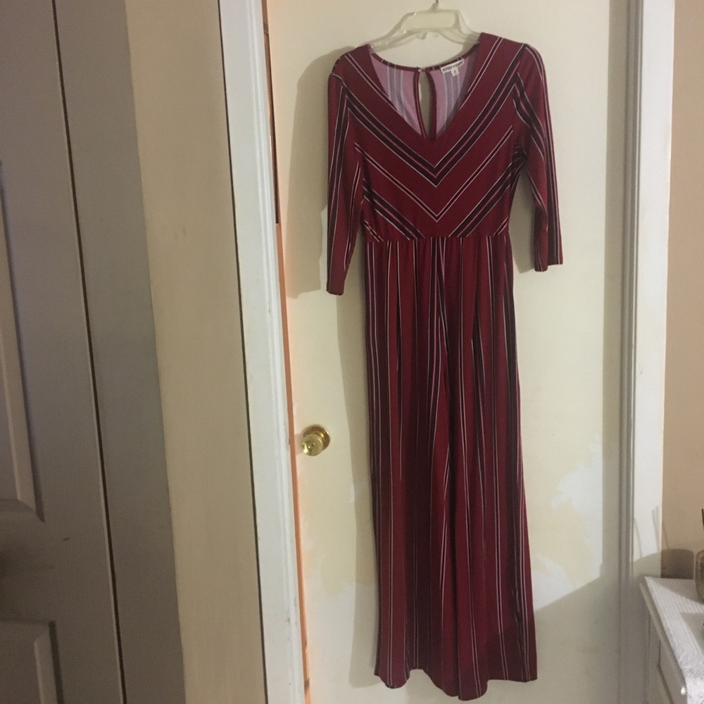 Inspired Heart Stripe Jumpsuit Size Medium